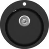 Plautuvė AQUASANITA CLARUS SR100W 601 Juodas - Metallic, uždaromas ventilis