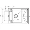 Deante granitinė virtuvinė plautuvė su magnetais Deante Magnetic ZRM S11A, Metallic pilkas