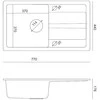 Plautuvė su maišytuvu ir dozatoriumi Quadron READY MAX, TQ7744RMSZ, pilka