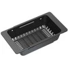 Plautuvės krepšelis Quadron B3218_BL, reguliuojamas plotis 320-460 x185 mm, juodas