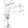 Plautuvės maišytuvas Hansgrohe Zesis M33 74802670