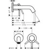 Potinkinis praustuvo maišytuvas Hansgrohe Tecturis S EcoSmart 73350670