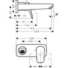 Potinkinis praustuvo maišytuvas Hansgrohe Logis 71220670