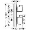 Potinkinis termostatinis maišytuvas Hansgrohe 15758000