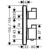 Potinkinis termostatinis maišytuvas Hansgrohe Ecostat Square 15714670