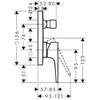 Potinkinis vonios maišytuvas Hansgrohe Metropol, 32546340