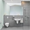 WC komplektas Grohe Bau Ceramic Rimless: BauCeramic Rimless WC su SC dangčiu+WC rėmas+mygtukas Skate Cosmo chromas+rėmo tvirtinimai 39586000