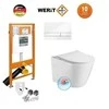 Werit P Potinkinis WC komplektas WERIT + Sapho Paco RIMLESS 174-91100900-00+PZ1012R