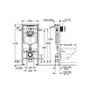 WC rėmas GROHE RAPID SL, 3 viename