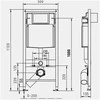 Werit P Potinkinis WC rėmas WERIT JOMO 174-91101300-00