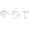 Praustuvas- dubuo ovalus Laufen H8120830001091, 500x135 mm, baltas
