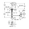 Grohe Praustuvo maišytuvas Essence New 23462GL1
