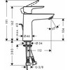 Praustuvo maišytuvas Hansgrohe Talis E 71713990, poliruoto aukso