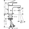 Praustuvo maišytuvas Hansgrohe Vernis Shape 71560670, juodas matinis