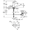 Praustuvo maišytuvas su su dugno vožtuvu (aukštesnis) Grohe Bauloop, M, 23762000