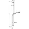 Rankinio dušo komplektas Hansgrohe Pulsify Select S 05 3jet Relaxation, 24170700, baltas matinis
