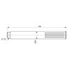 Rankinė dušo galva Ideal Standard, IdealRain Stick metalinė, chromas