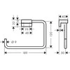 Rankšluosčio laikiklis Hansgrohe AddStoris 41754670, juodas matinis