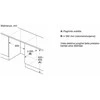 Bosch KUL22ADD0 Serija 6, Apačioje montuojamas šaldytuvas su šaldiklio skyriumi, 82 x 60 cm, švelniai uždaromas plokščias vyris