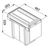 Šiukšliadėžė FRANKE Cube 30, 134.0039.555