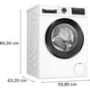Skalbimo mašina Bosch WGG244Z0SN Serija 6, Skalbyklė, pakraunama iš priekio, 9kg, 1400 aps/min
