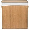 Skalbinių dėžė su pertvara G21 63555173, 150l, bambukinė
