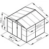 Sodo namelis k G21 GAH 706 - 277 x 255 cm 6390065