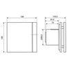 Ventiliatorius SOLER&amp;PALAU SILENT-100 CZ Juodas DESIGN -4C, 5210607400
