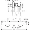 Termostatinis dušo maišytuvas Hansgrohe Ecostat Comfort 13116000