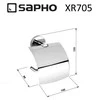 Tualetinio popieriaus laikiklis Sapho X-ROUND XR705