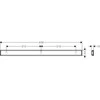 Universalus sieninis laikiklis Hansgrohe WallStoris 27902670, juodas matinis