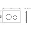 Vandens nuleidimo mygtukas Tece loop 9240659