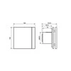 Palau Ventiliatorius 5210602600 SILENT-100 CZ Sidabrinis DESIGN