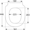 Villeroy & Boch Klozeto dangtis soft close Villeroy and Boch Subway 3.0 stone baltas C-plus, 8M42S1RW
