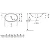 Villeroy &amp; Boch izlietne O.novo, 600x350 mm, zem virsmas, balta CP