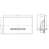 Villeroy & Boch „ViConnect E300“ mygtukas, 253 x 145 mm, matinės baltos spalvos
