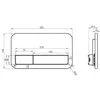 Villeroy &amp; Boch WC mygtukai Villeroy&amp;Boch 922490AN matinis juodas