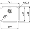Virtuvės plautuvė Franke Smart SRX 110-50, 127.0708.310