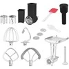 Virtuvinis kombainas ECG FORZA 6600 Metallo Nero Kitchen Machine, 1800W