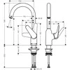 Virtuvinis maišytuvas Hansgrohe Focus M42 71802000