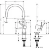 Virtuvinis maišytuvas Hansgrohe Talis M54 72804670