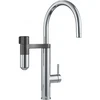 Plautuvės maišytuvas Franke su filtru, Vital J-Spout Chromas/Gunmetal filtruotam ir karštam/šaltam vandeniui