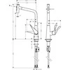 Virtuvinis maišytuvas su ištraukiama žarna Hansgrohe Metris Select M71 73820800