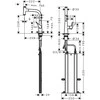 Virtuvinis maišytuvas su ištraukiama žarna Hansgrohe Metris Select M71 73802800