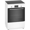 Bosch HLN39A020 Serie 4, Laisvai statoma indukcinė viryklė, balta 