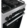 Viryklė Gorenje | Cooker | GK5C65XV | Hob type Gas | Oven type Electric | Nerūdijantis plienas | Plotis 50 cm | Grilling | LED | Gylis 59.4 cm | 70 L
