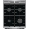 Viryklė Gorenje | Cooker | GK5C65XV | Hob type Gas | Oven type Electric | Nerūdijantis plienas | Plotis 50 cm | Grilling | LED | Gylis 59.4 cm | 70 L