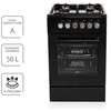 Viryklė MPM MPM-56-KGM-12B Gas/electric cooker Juodas