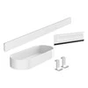 Vonios aksesuarų rinkinys Hansgrohe WallStoris, 27967700, baltas matinis