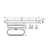 Vonios aksesuarų rinkinys Hansgrohe WallStoris, 27967700, baltas matinis
